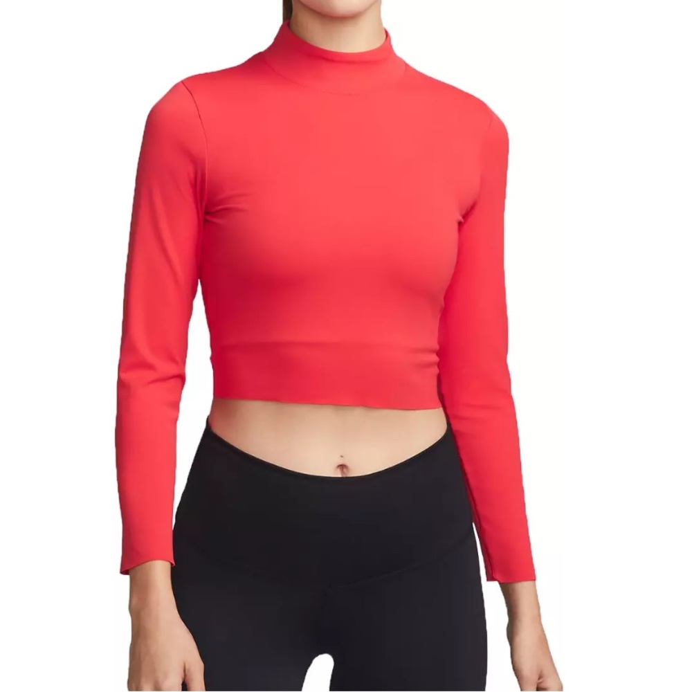 Nike Women's Yoga Dri-FIT Luxe Long Sleeve Crop Top size L